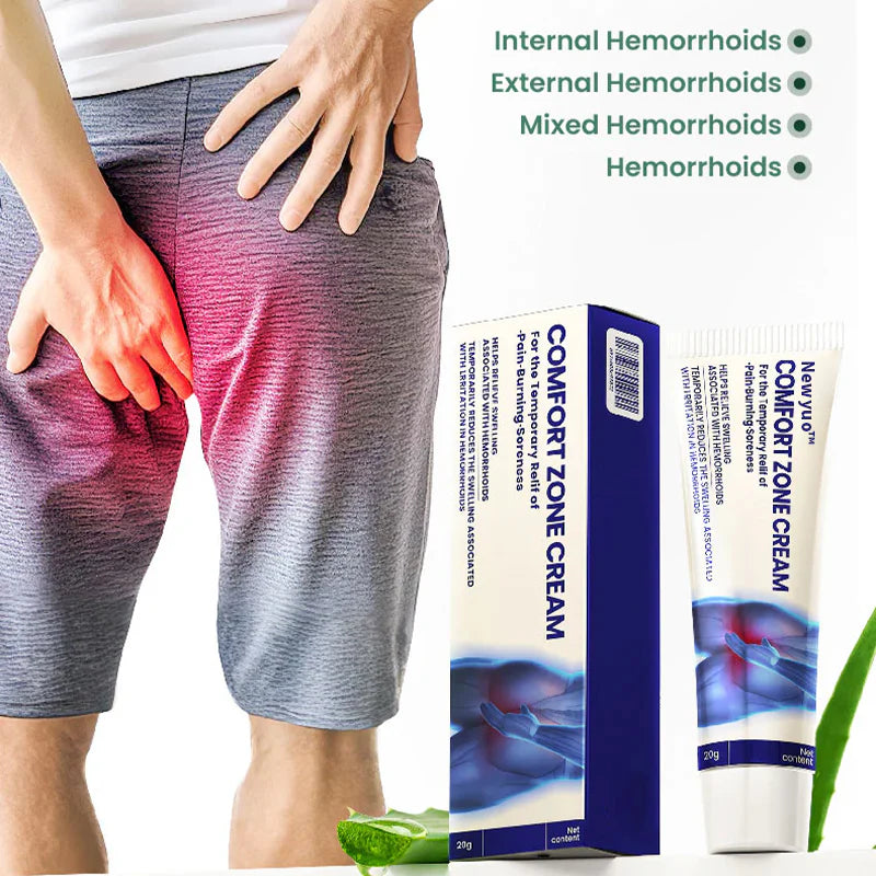 Newyuo™ Hemorrhoid Cream, Hemorrhoid Relief for Pain, Itching, Swelling & Soreness